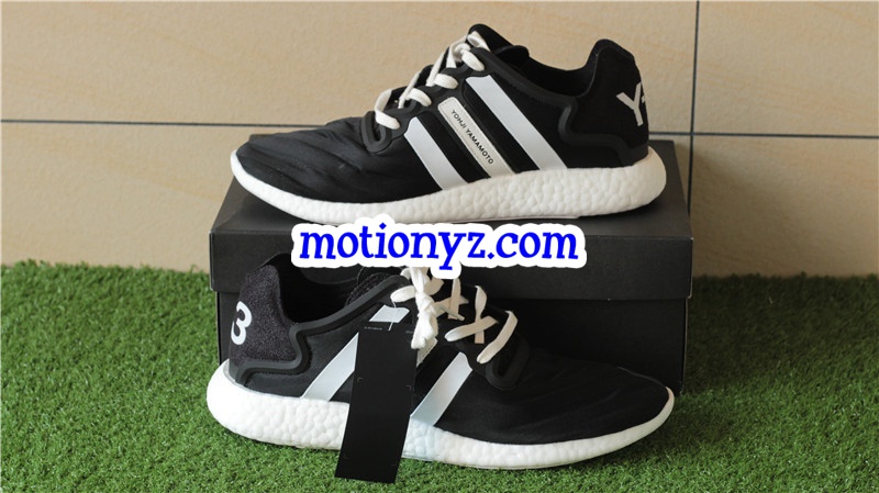 Real Boost Adidas Y3 YOHJI Run Black White